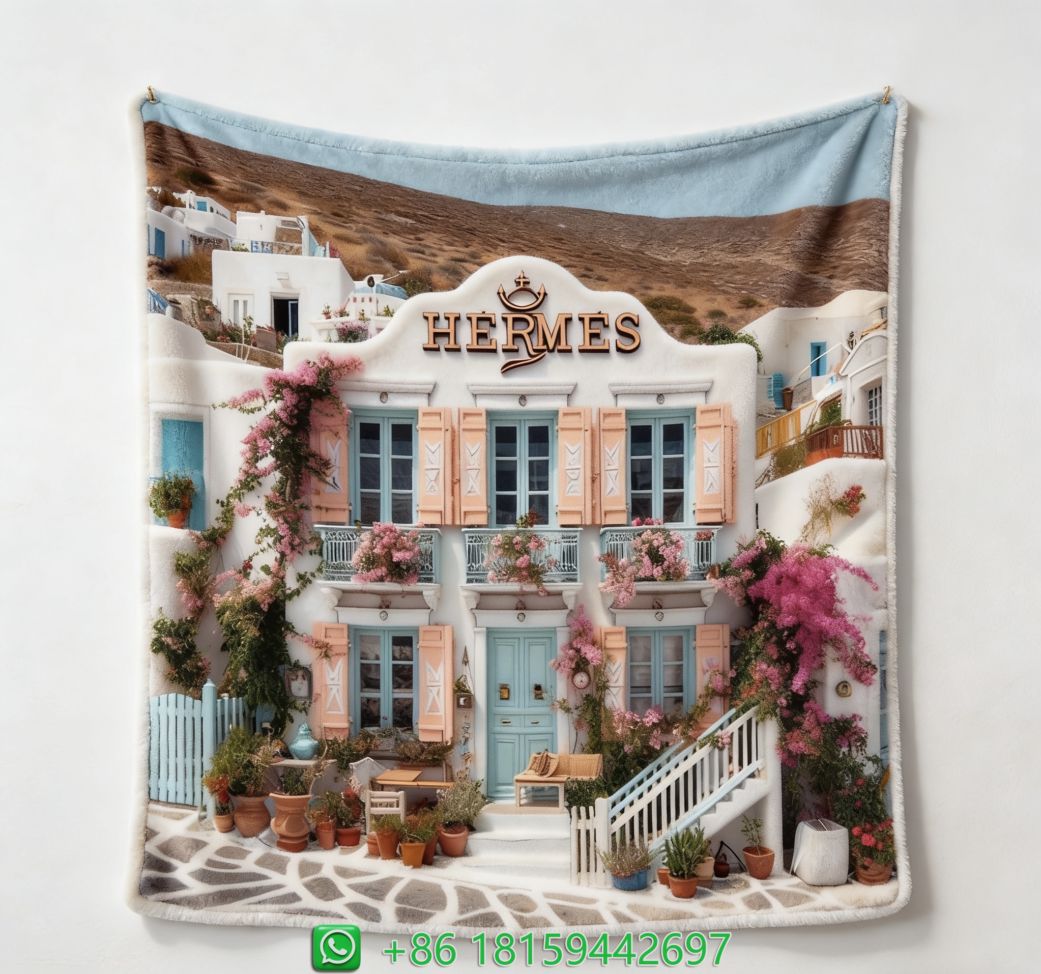 Hermes Throw Blankets